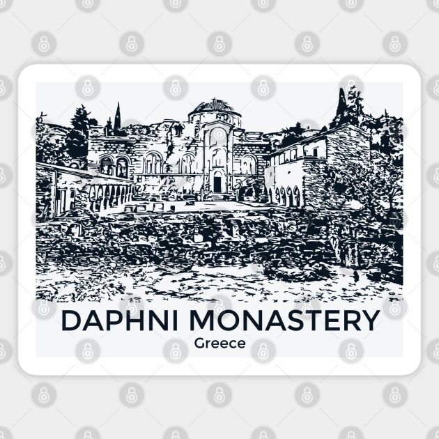 Daphni Monastery - Greece Magnet by Lakeric